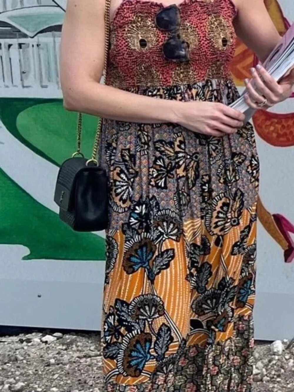 Anthropologie Smocked Maxi Dress sleeping dress xs - Picture 6 of 6